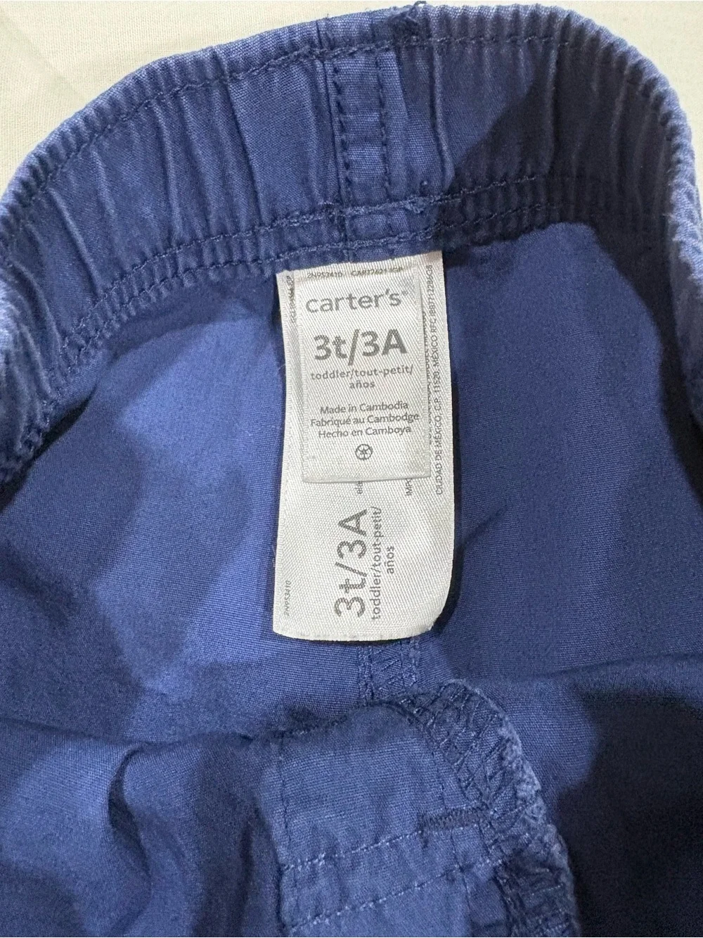2 For $15 Carter's Striped Dino Henley Top & Navy Pants Outfit Set Size 3T